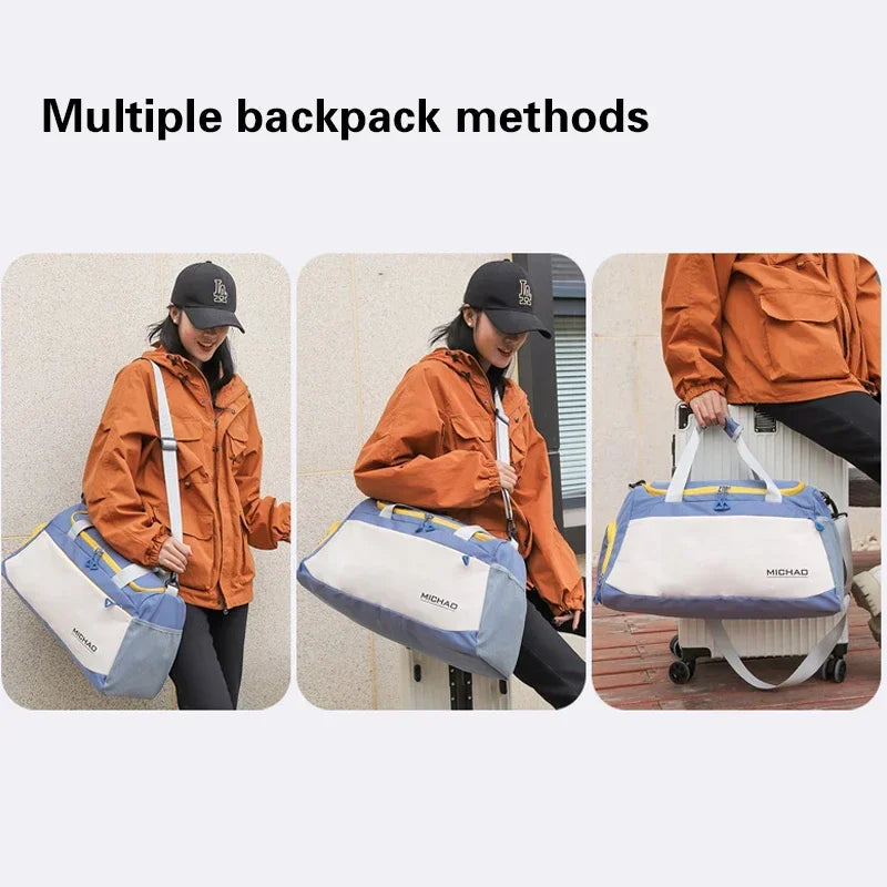 Large Capacity Sports Gym Backpack – Waterproof Training Bag for Men & Women