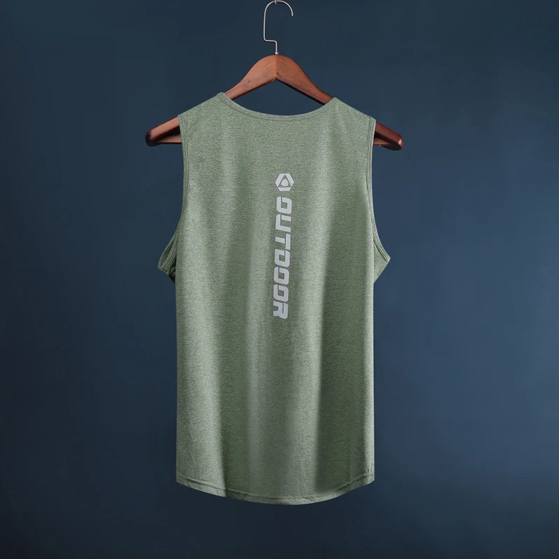 Men's Quick-Dry Athletic Tank Top – Breathable Gym Vest for Running, Basketball & Training