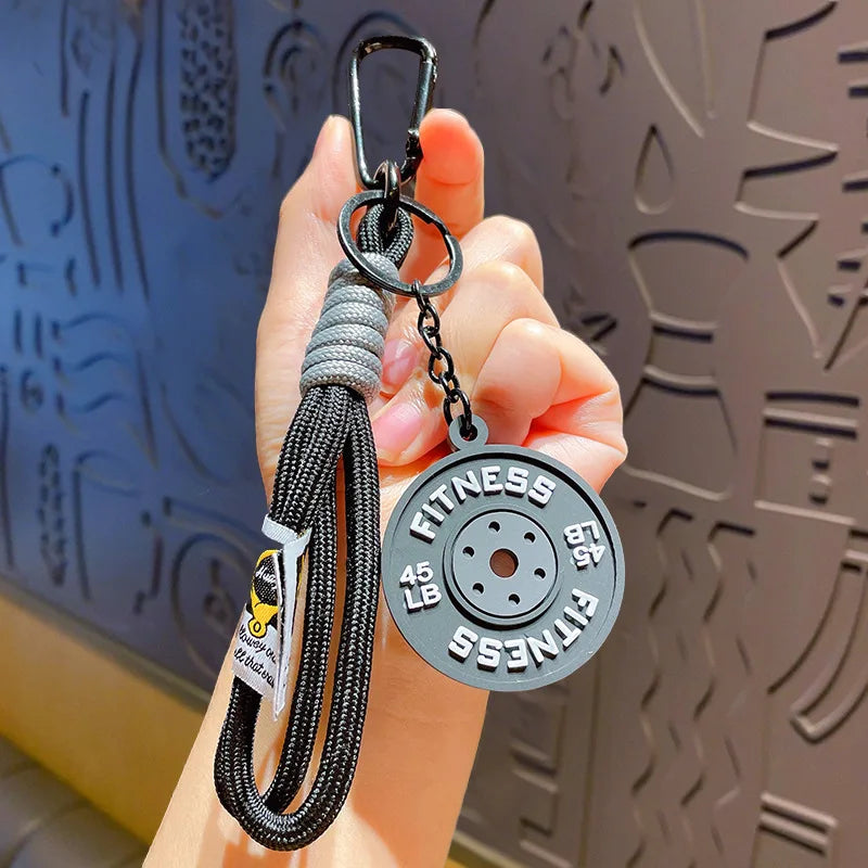 Barbell Keychain – Gym Lover Gift & Fitness Bag Charm