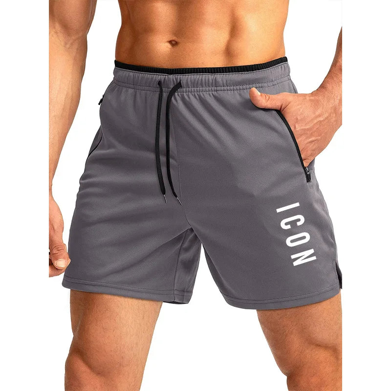 Men's Quick-Dry Sports Shorts – Breathable Gym & Beach Jogger