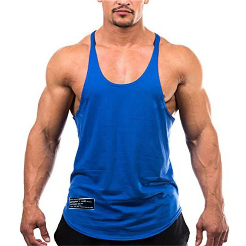 Men's Cotton Gym Tank Top – Breathable Sleeveless Workout Shirt