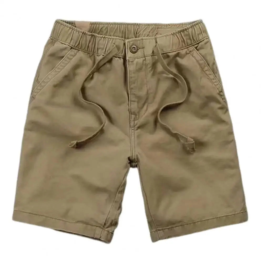 Men's Cotton Casual Shorts – Slim Bermuda Style, Loose Fit for Summer