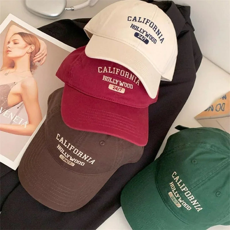 Retro Letter Embroidery Baseball Cap – Unisex Snapback Hat