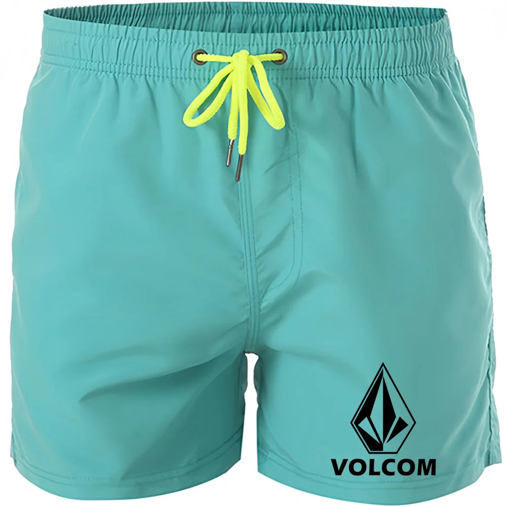 Men's Printed Swim Shorts – Quick-Dry Board Shorts with Mesh Lining & Drawstring