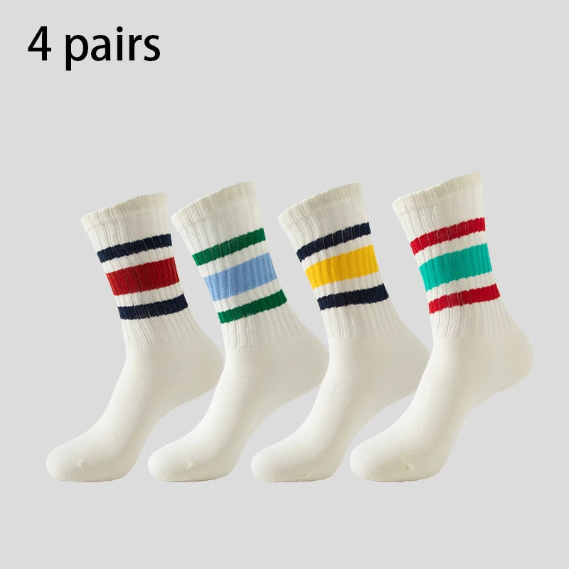 Men's & Women's Cotton Crew Socks – Casual, Running & Couple Socks