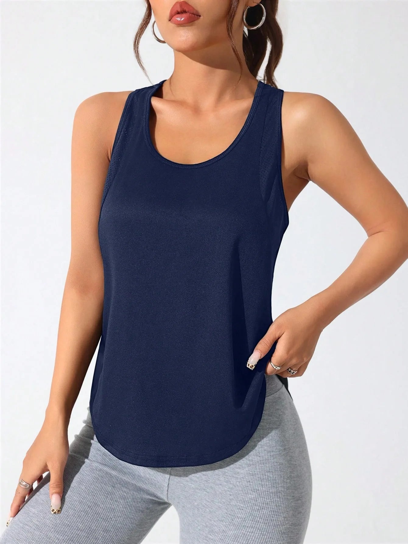Women's Stitched Letters Quick-Dry Sports Vest