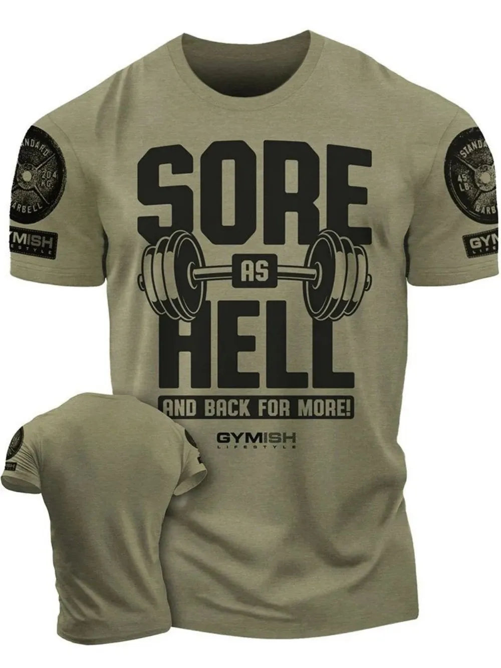 Men's Adrenaline Gym T-Shirt – Breathable, Quick-Dry, Letter Print for Workout & Casual Wear