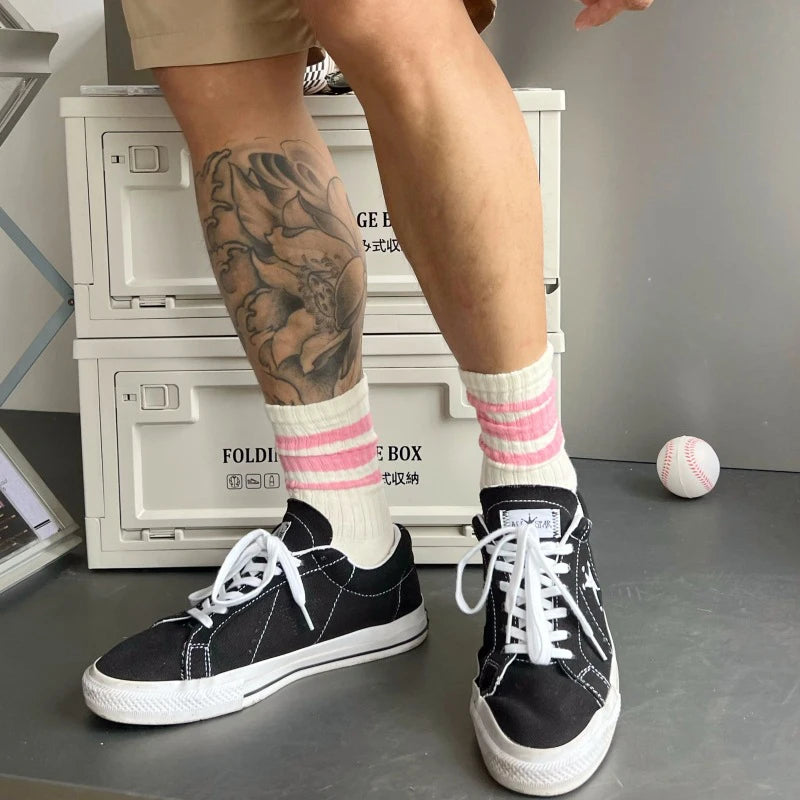 Men's & Women's Cotton Crew Socks – Casual, Running & Couple Socks