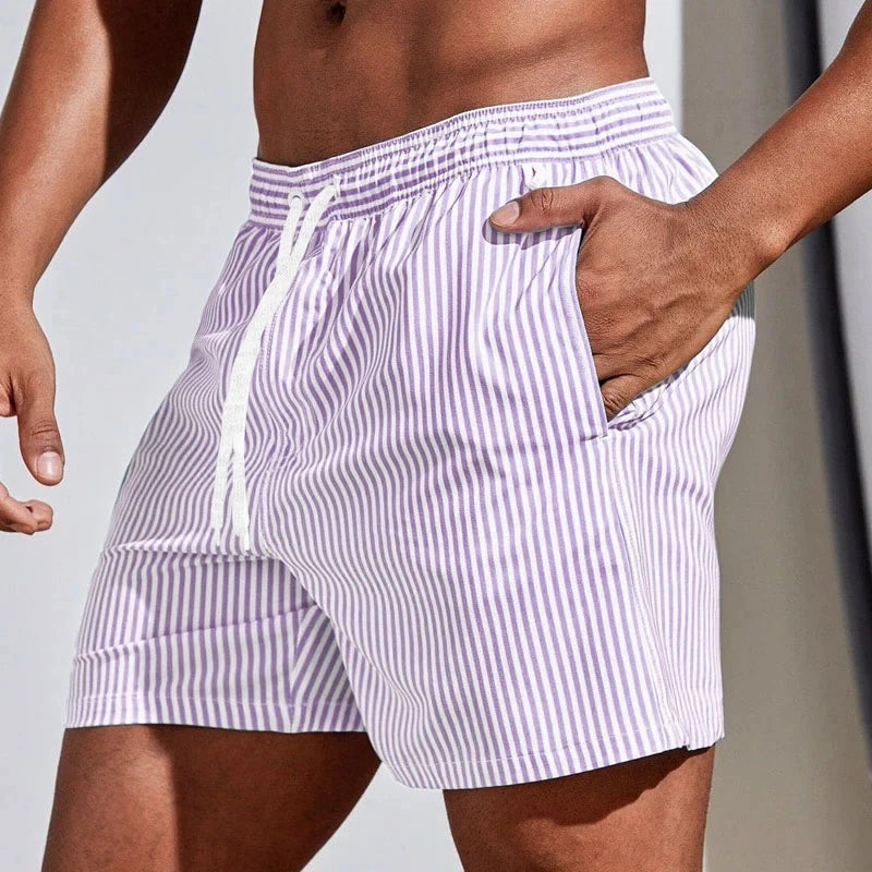 Men's Quick-Dry Board Shorts – Beach & Surf Swim Trunks with Pocket