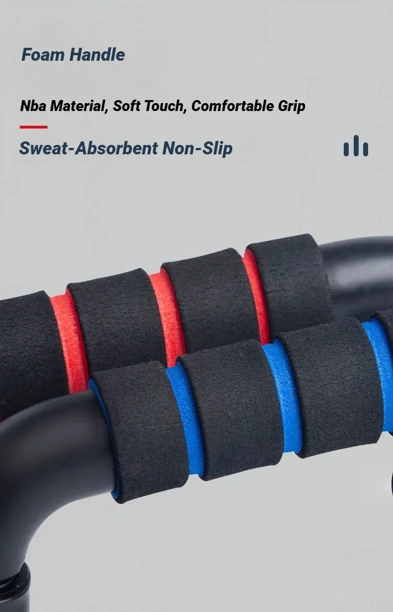 H-Shape Push Up Bars – Non-Slip Foam Handle Stands for Chest, Arms & Core Training | 100kg Capacity