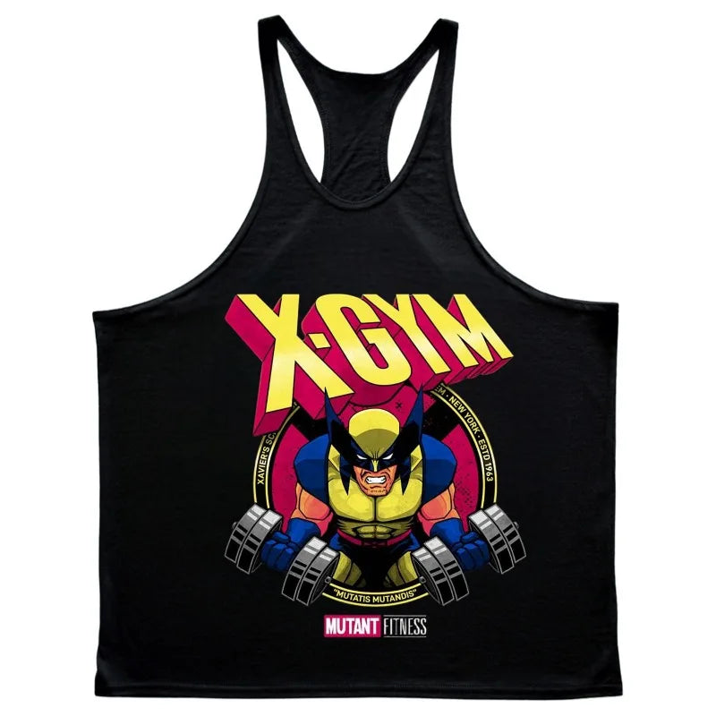 Men's Wolverine Marvel Graphic Tank Top | 100% Cotton Muscle Sleeveless Shirt