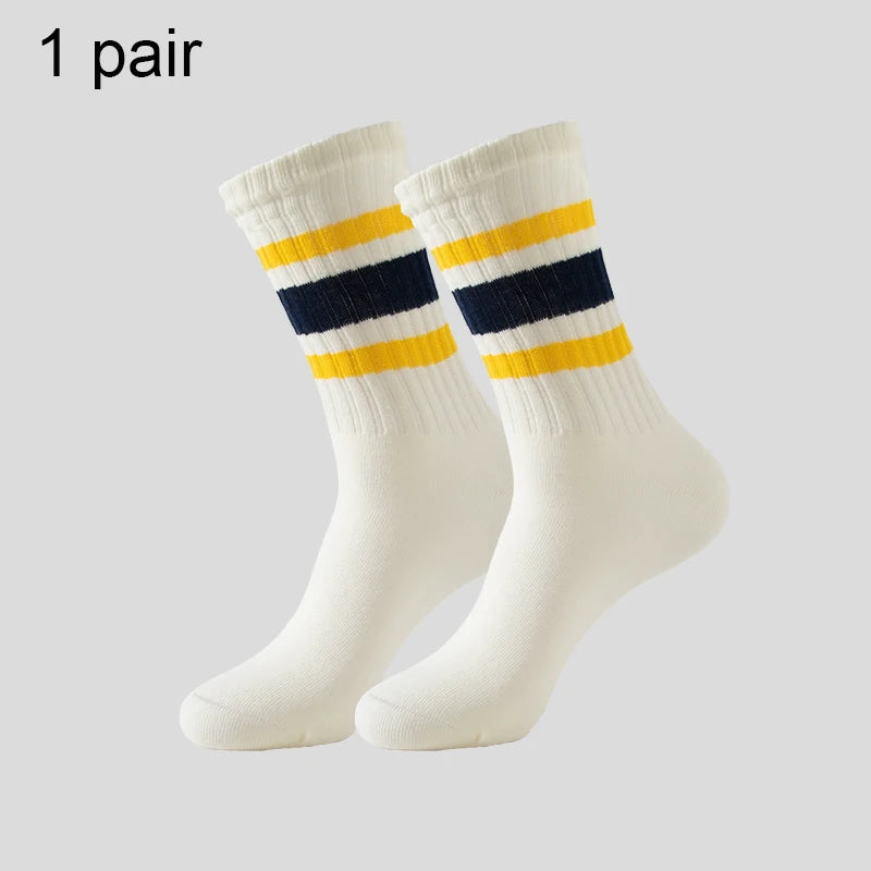 Men's & Women's Cotton Crew Socks – Casual, Running & Couple Socks