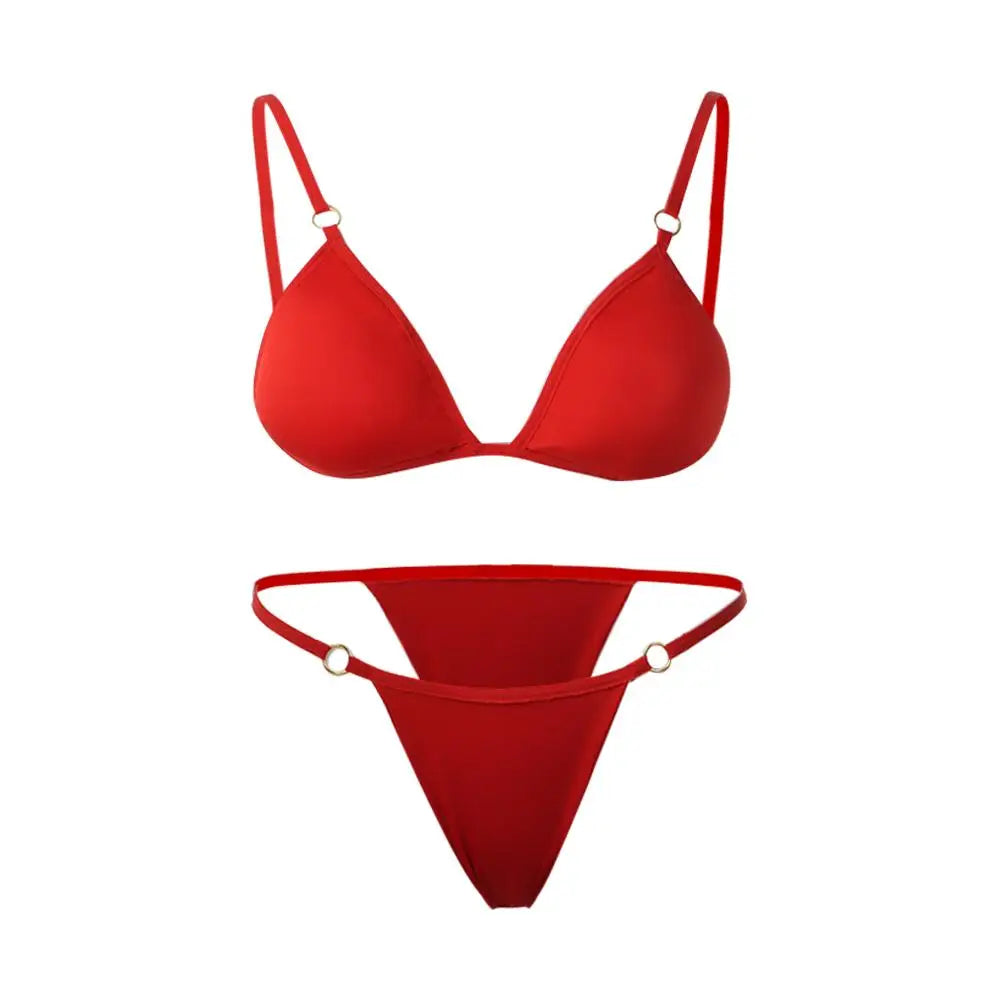 Two-Piece Backless Bikini Set