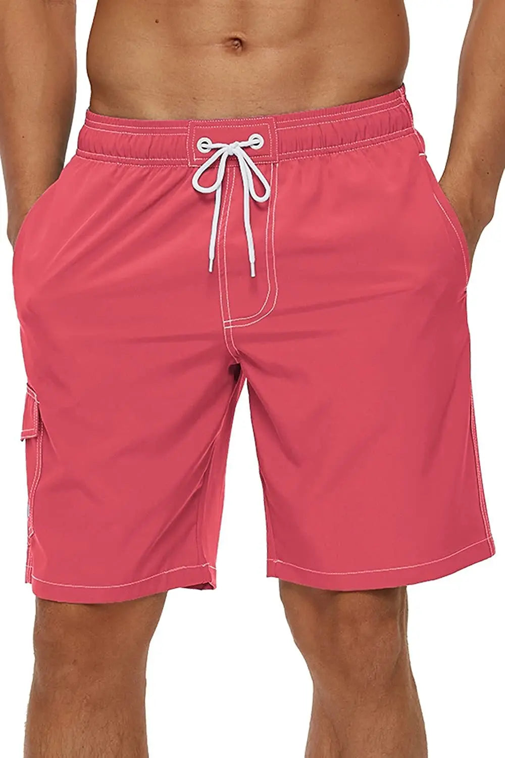 Men's Beach Board Shorts – Quick-Dry Swim Trunks with Mesh Lining