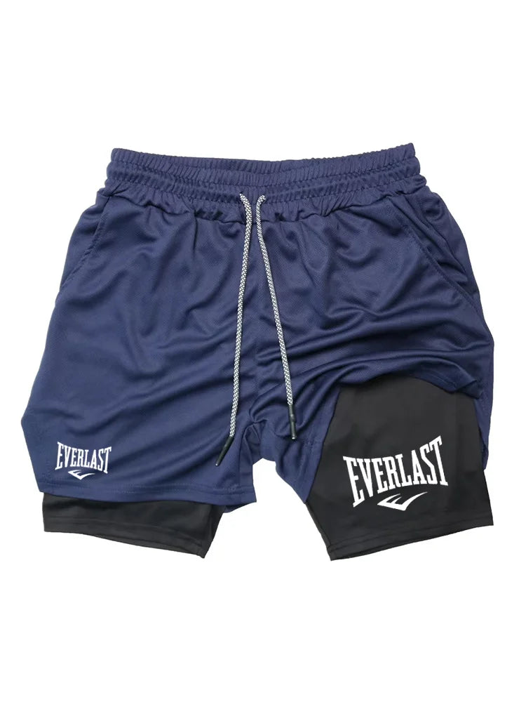 Men's 2-in-1 Running Shorts – Double-Layer Gym & Training Shorts