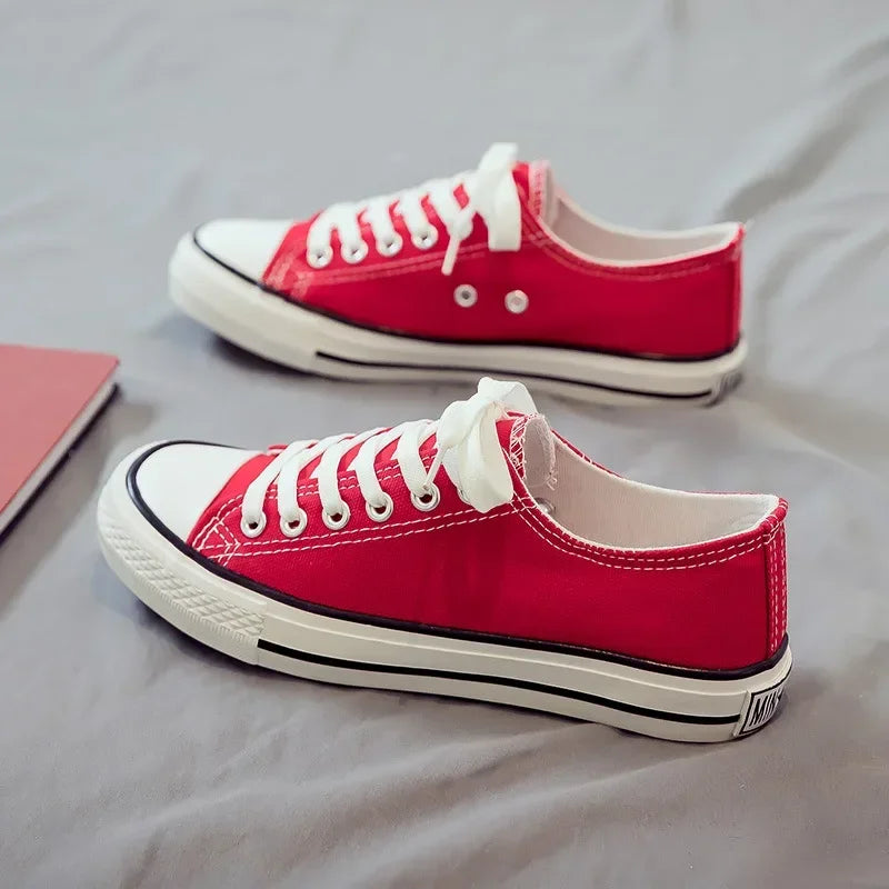 Unisex Canvas Flat Sneakers – Casual Couple Shoes for Men & Women | Sizes 35–45