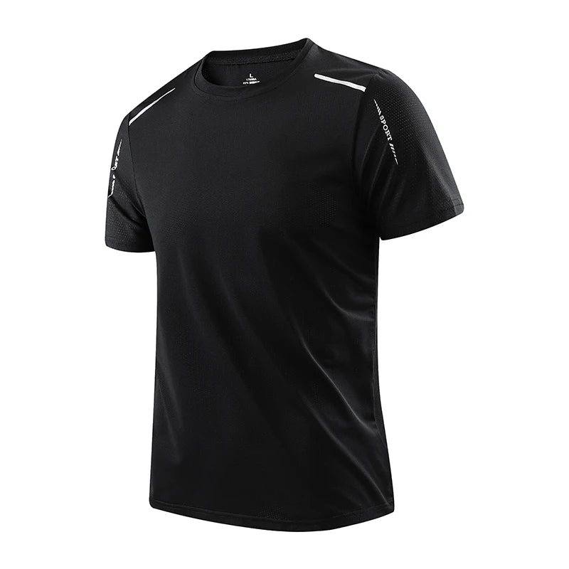 Men's Quick-Dry Athletic T-Shirt – Breathable Outdoor & Sports Tee