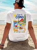 Men's Vintage Italian Lago di Como Graphic T-Shirt