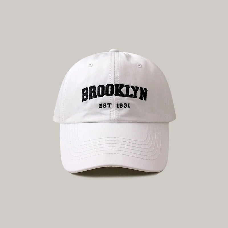 Unisex Korean Letters Embroidered Baseball Cap – Hip Hop Trucker Hat for Men & Women