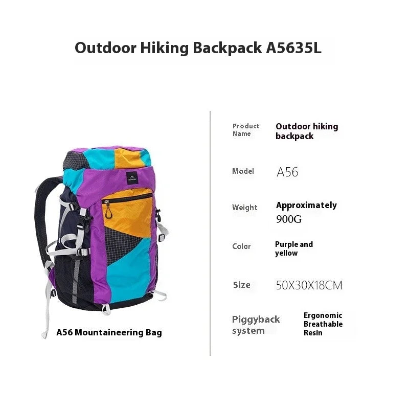 Lightweight Hiking Backpack – 27L & 35L Outdoor Camping & Travel Bag (Unisex)