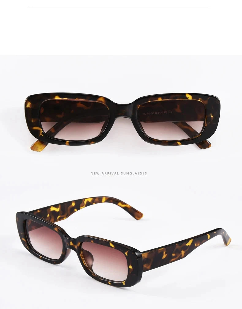 Retro Square Sunglasses – UV400 Gradient Lenses