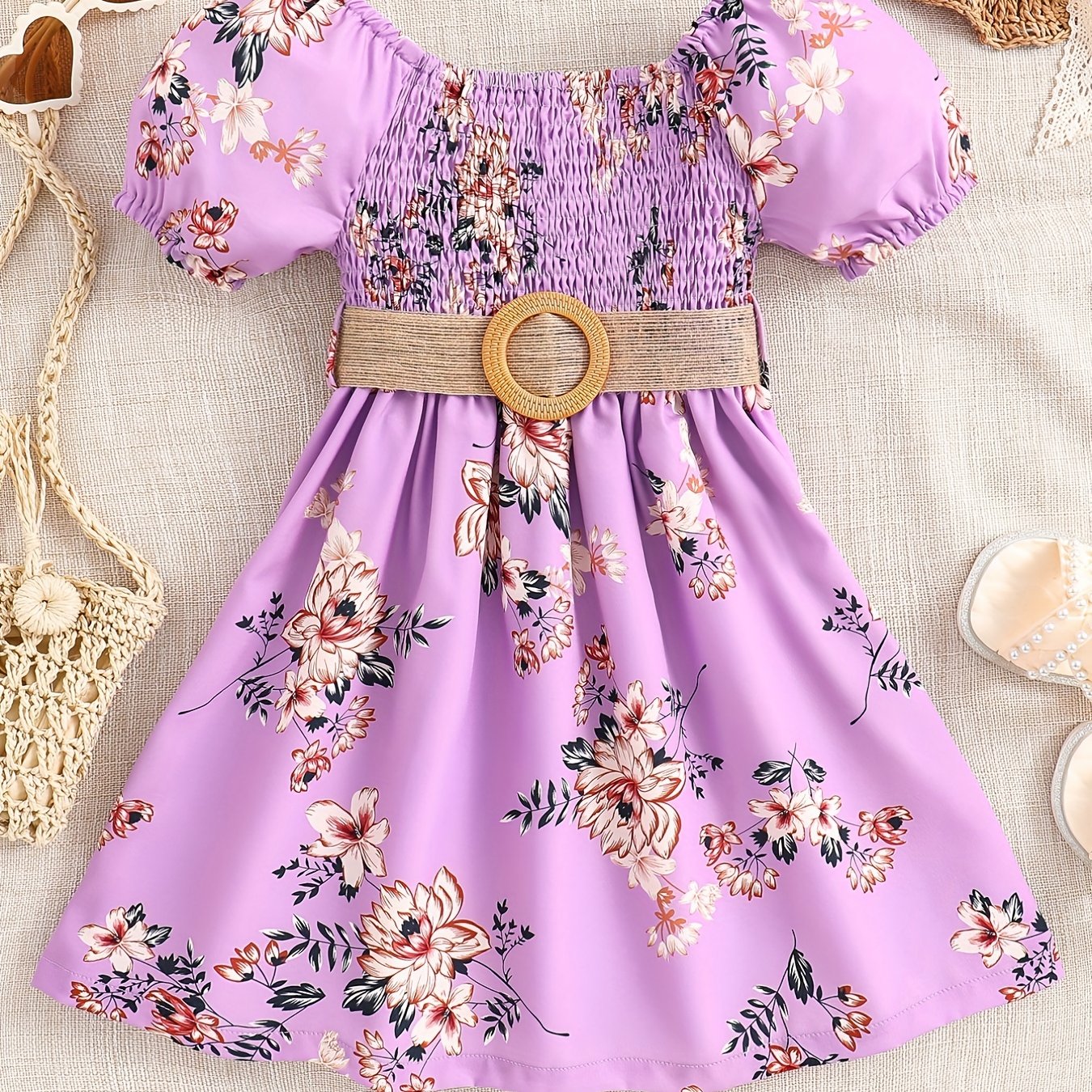 Girls Floral Princess Dress