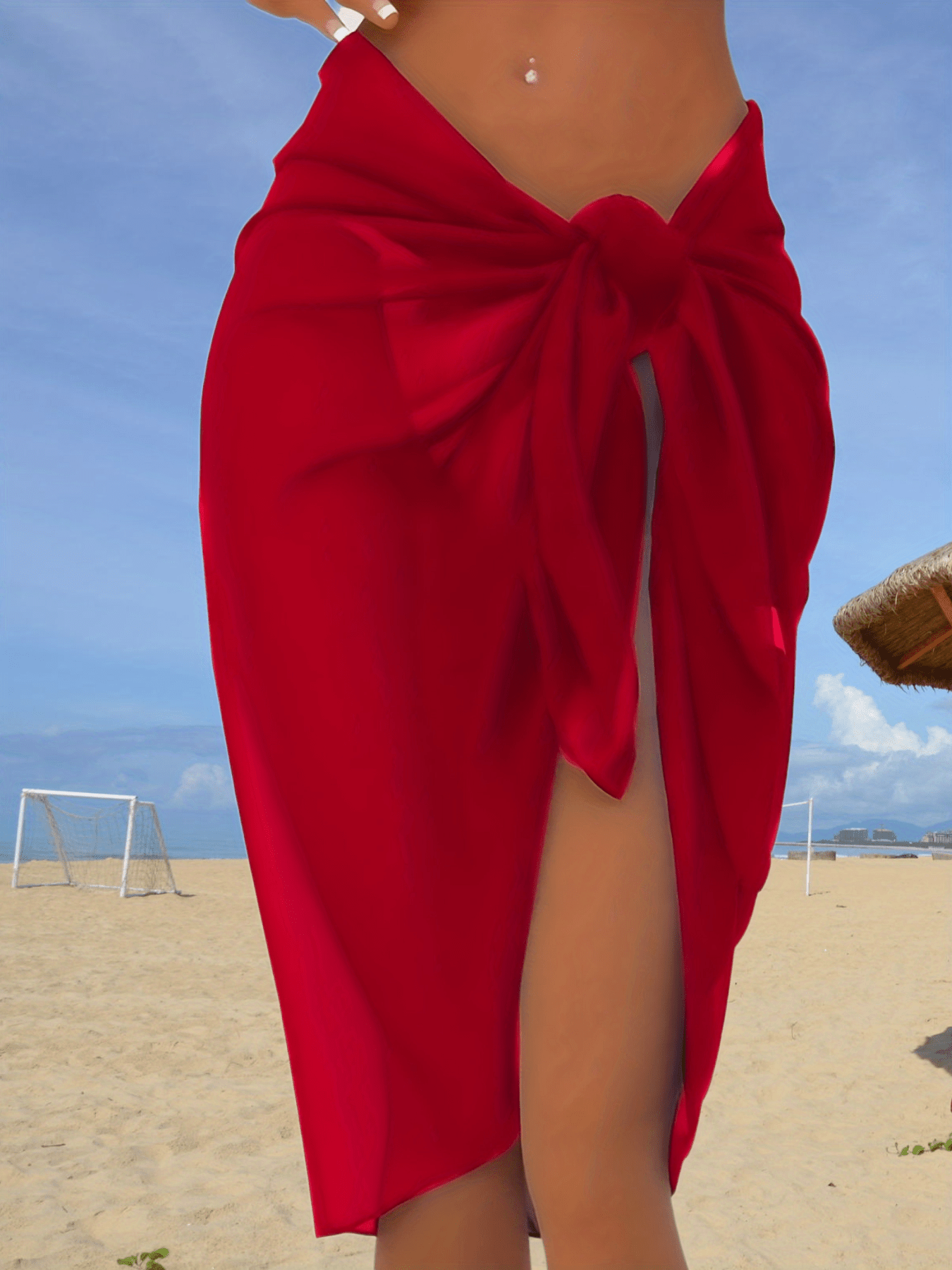 Women's Mesh Sarong Beach Wrap | Lightweight Swimsuit Cover-Up