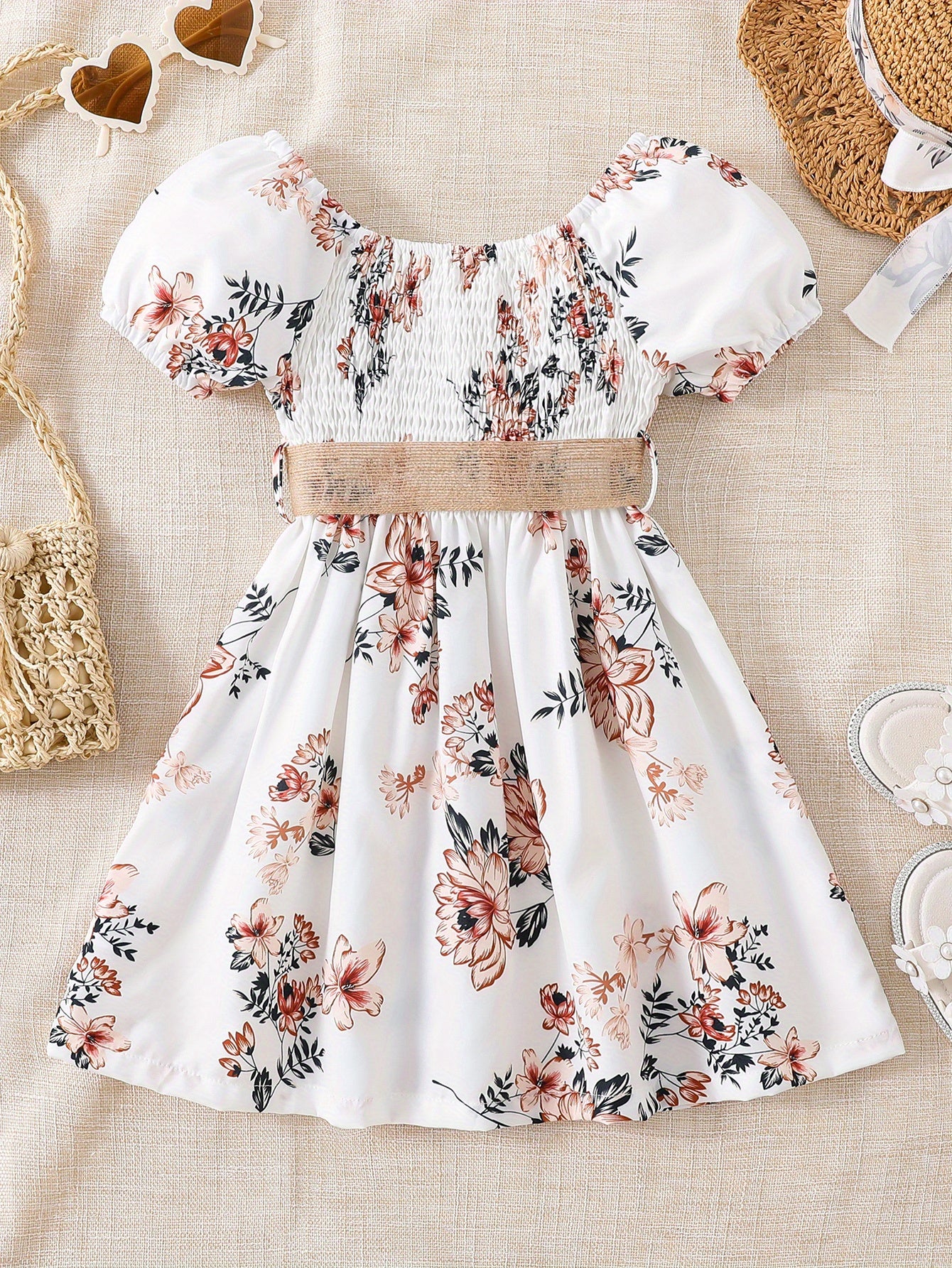 Girls Floral Princess Dress
