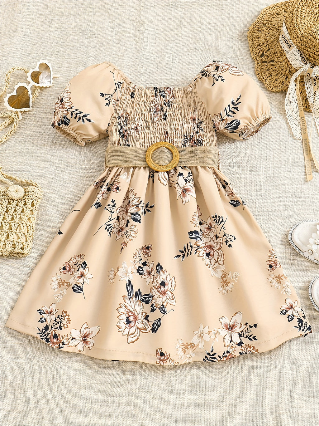 Girls Floral Princess Dress