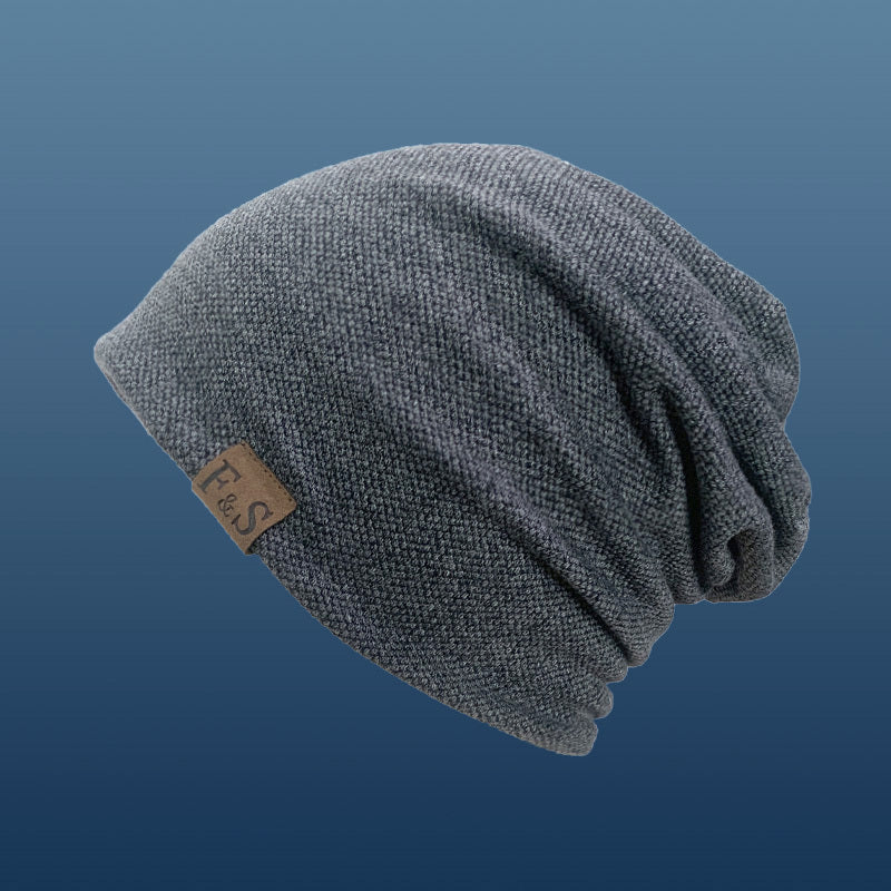 Unisex Lightweight Knit Beanie – Urban Style Toggle Closure Hat for Spring, Fall & Winter