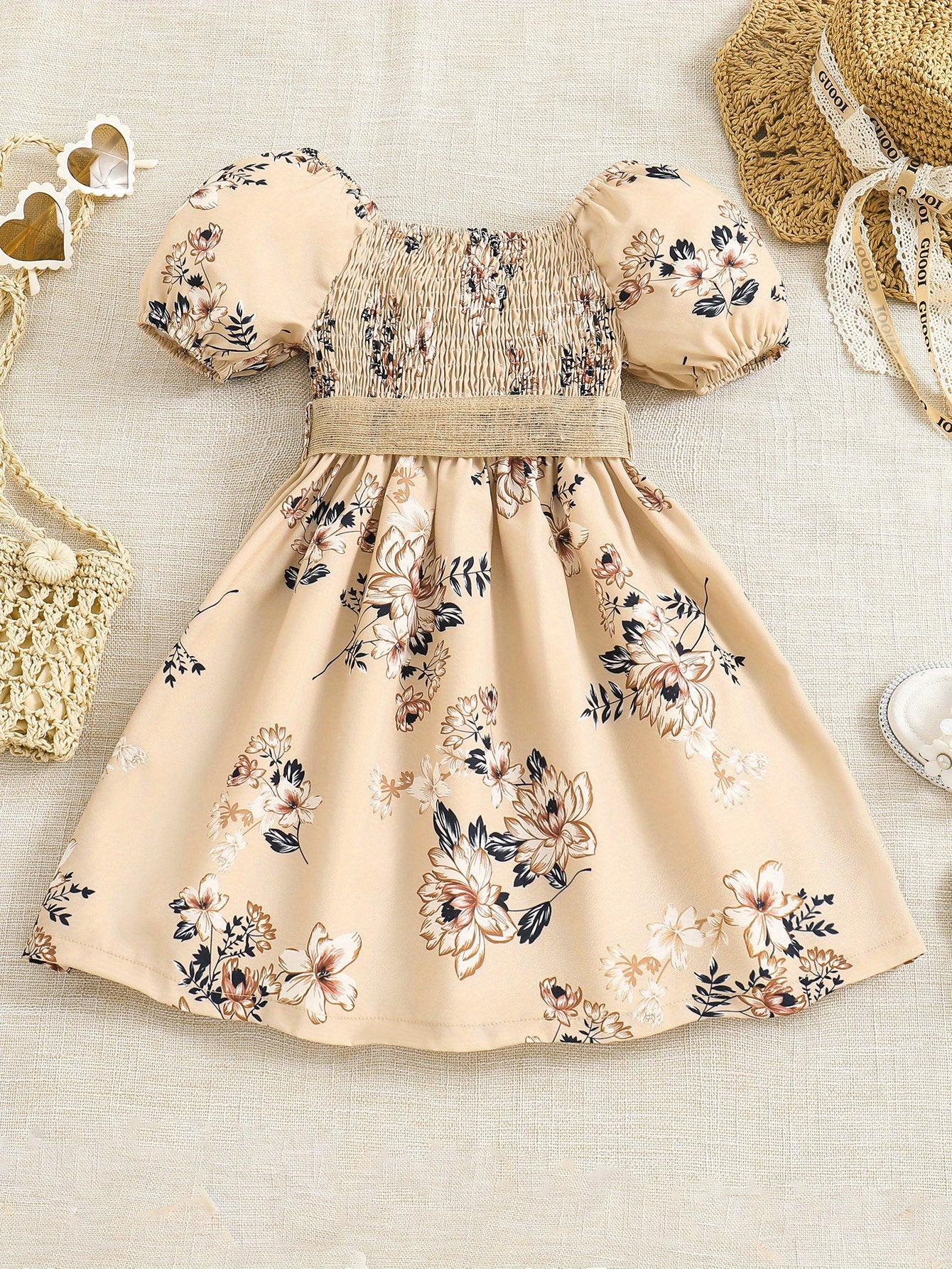 Girls Floral Princess Dress
