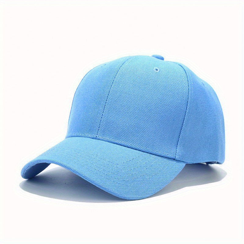 Solid Color Baseball Cap – Lightweight & Breathable for Running, Workouts & Outdoors