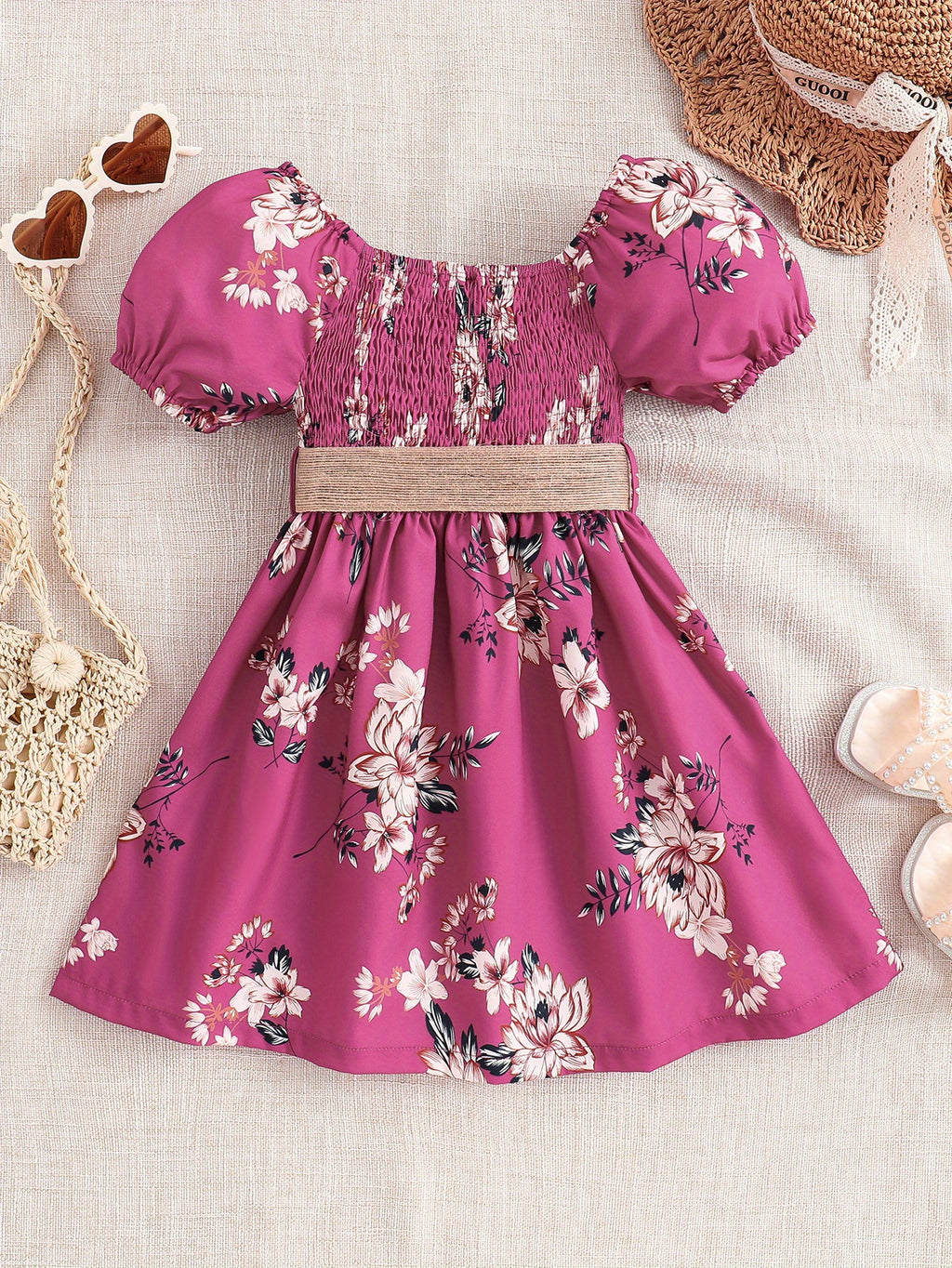 Girls Floral Princess Dress