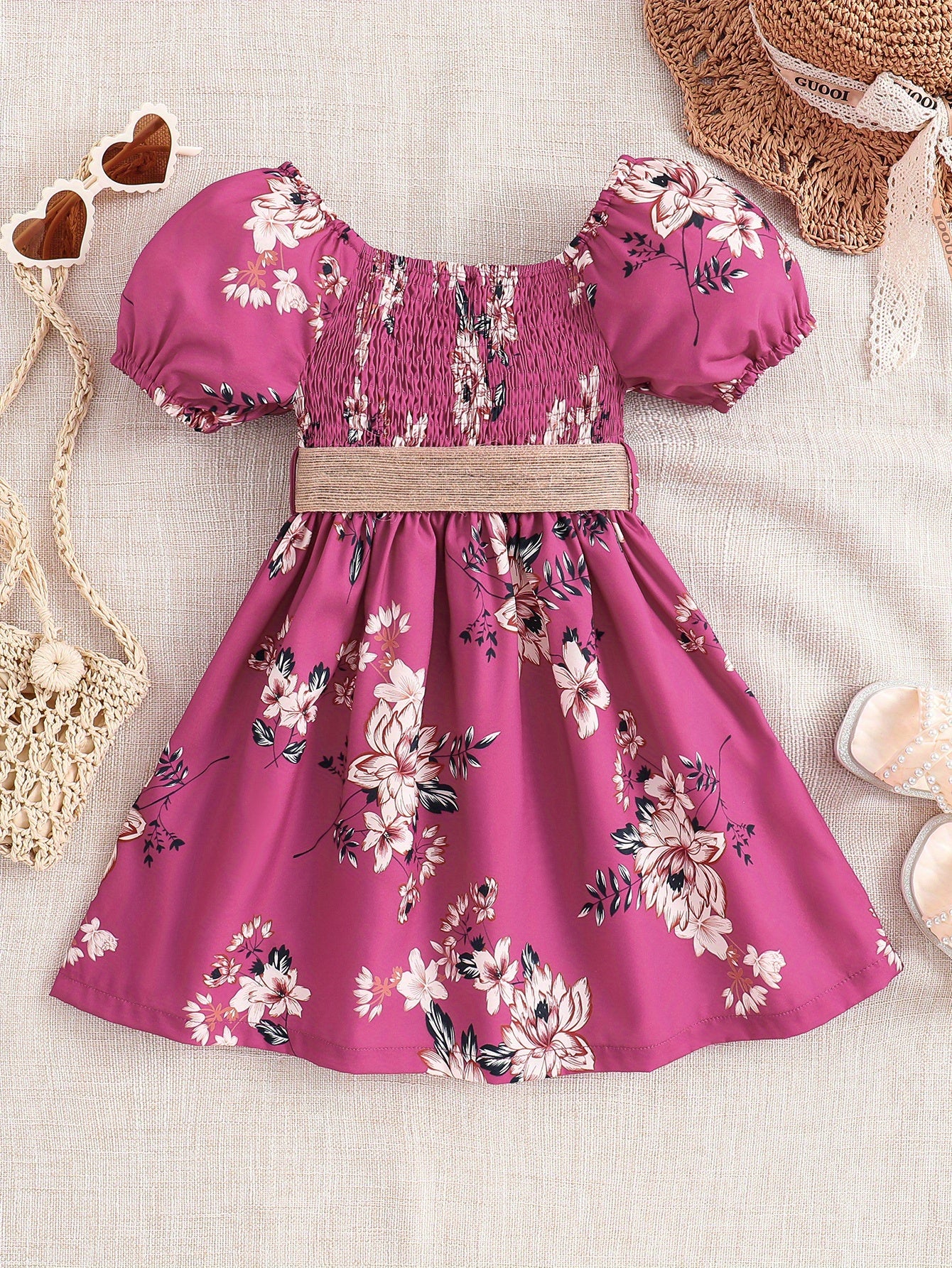 Girls Floral Princess Dress
