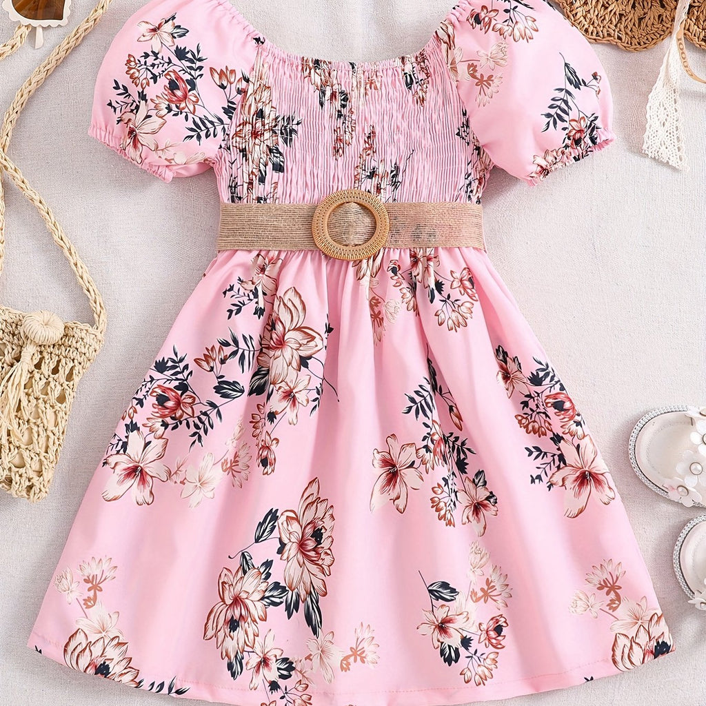 Girls Floral Princess Dress