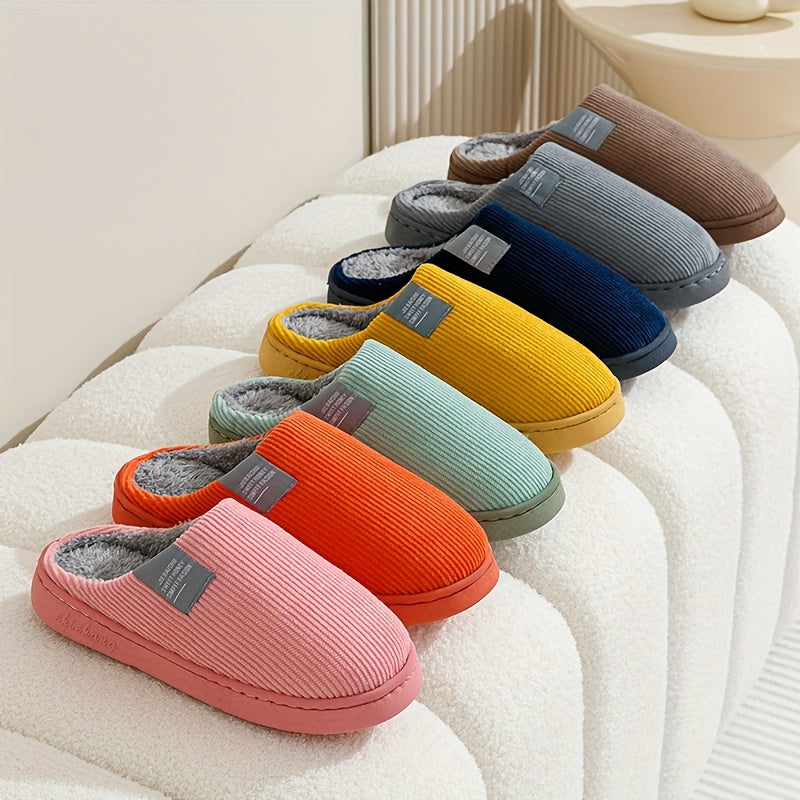 Cozy Plush Indoor Slippers | Non-Slip Thick Sole for Women & Men
