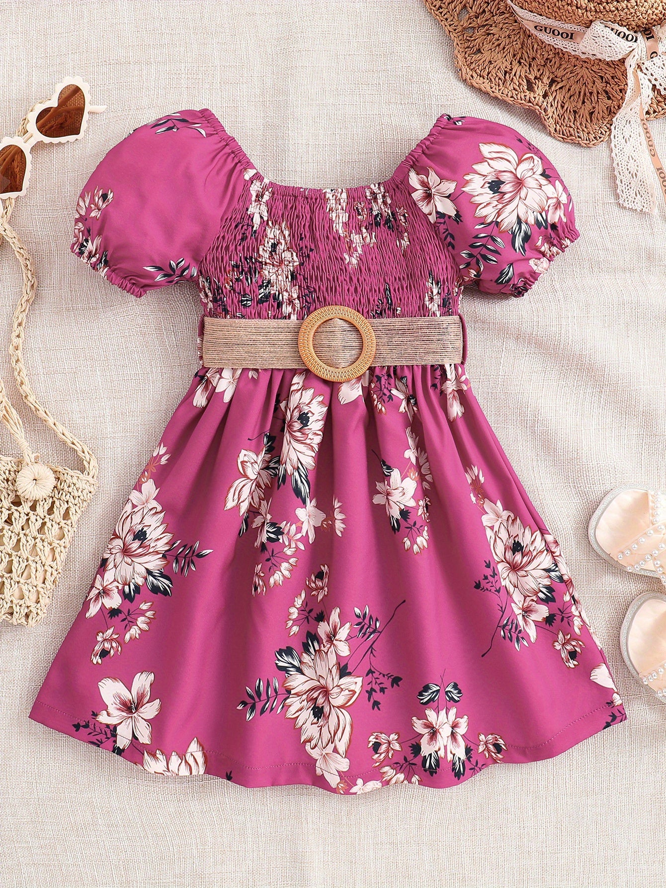 Girls Floral Princess Dress
