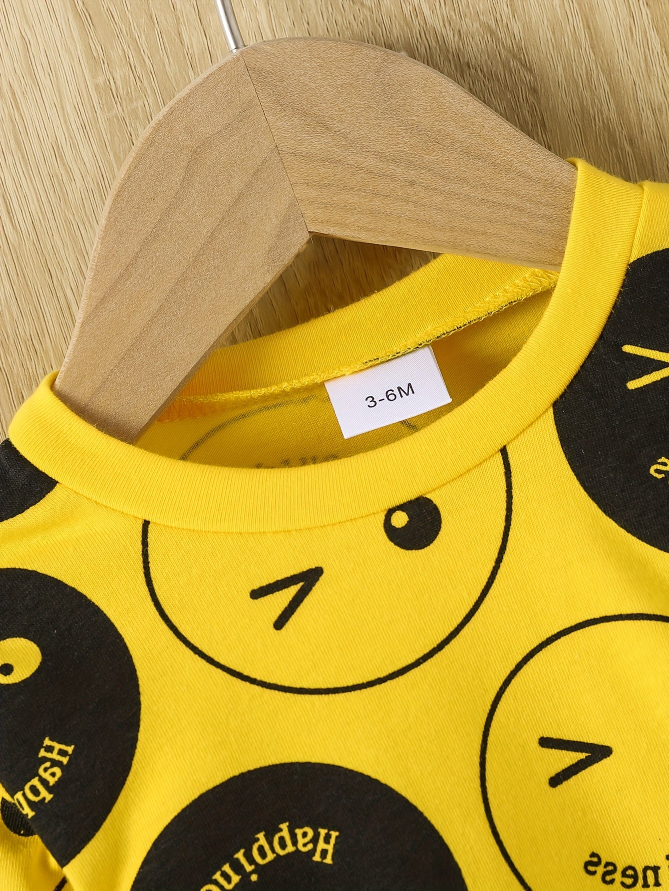 Toddler Boy 2-Piece Tracksuit – Happy Face Print Sweatshirt & Jogger Set