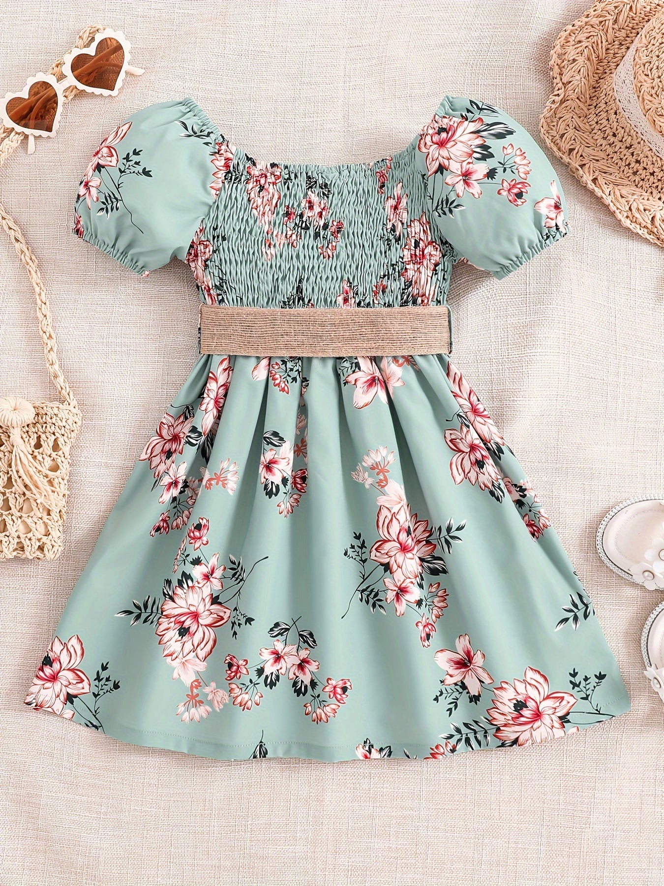 Girls Floral Princess Dress