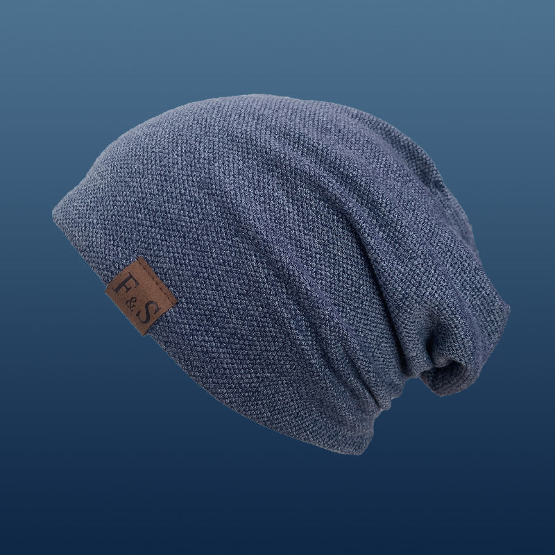 Unisex Lightweight Knit Beanie – Urban Style Toggle Closure Hat for Spring, Fall & Winter