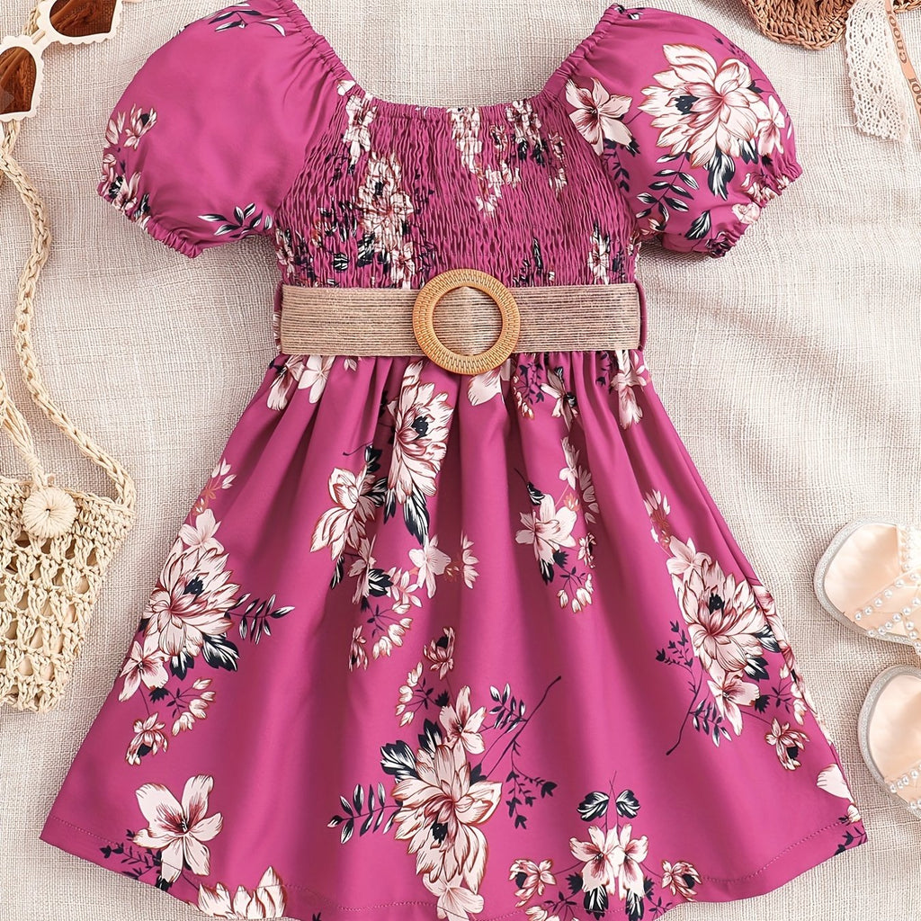 Girls Floral Princess Dress