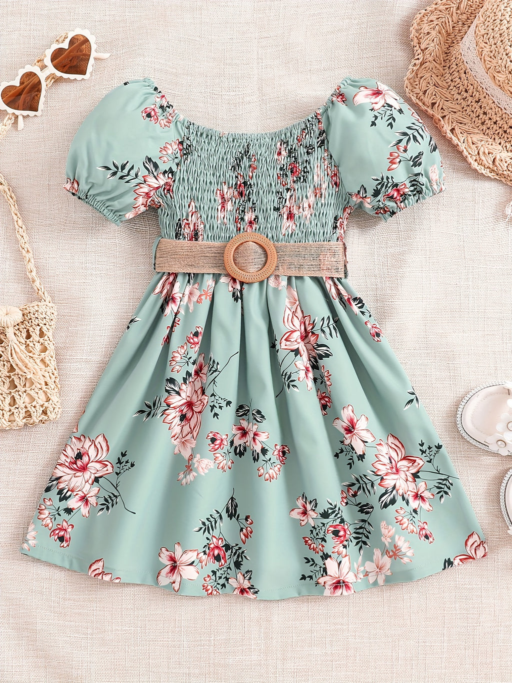 Girls Floral Princess Dress