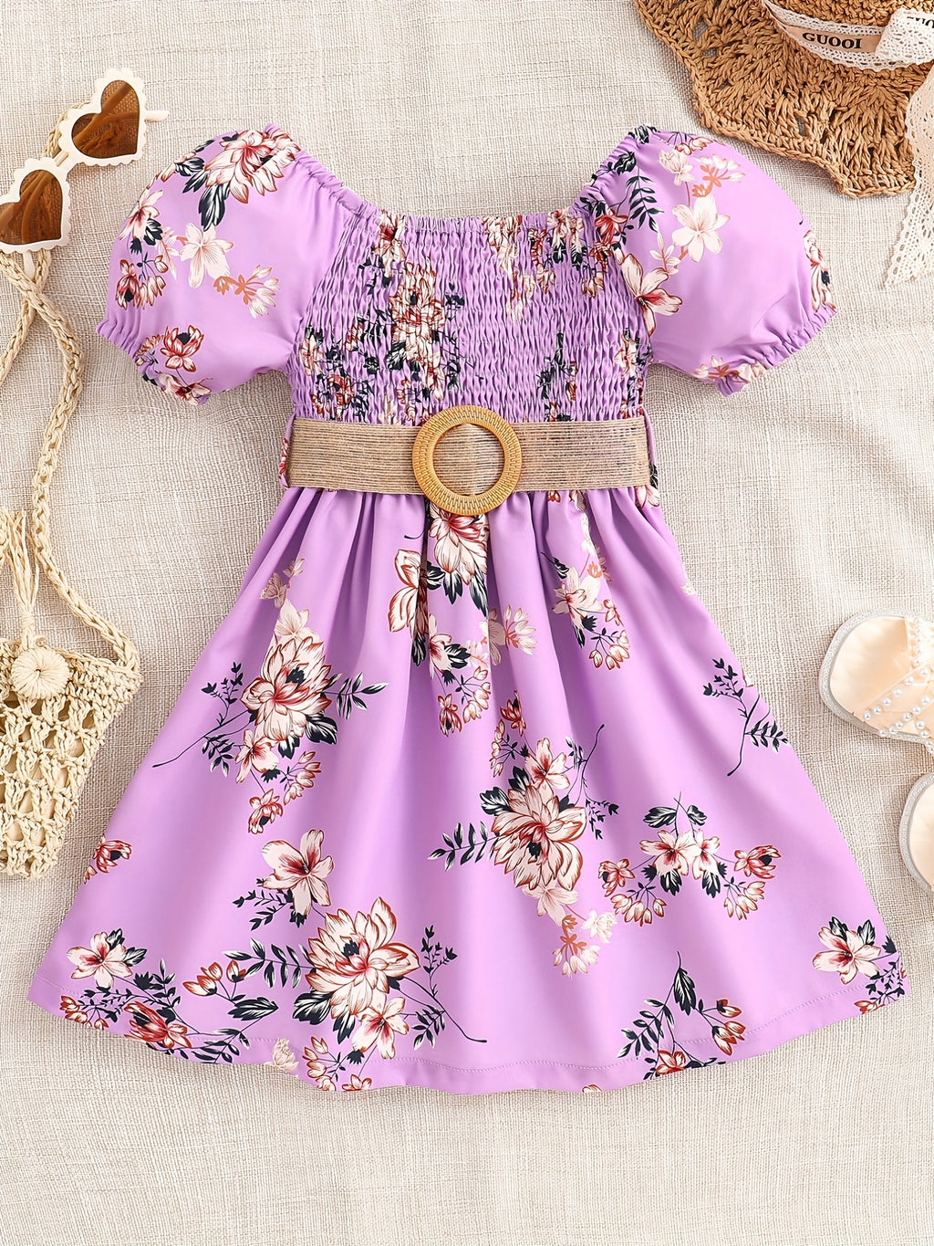 Girls Floral Princess Dress