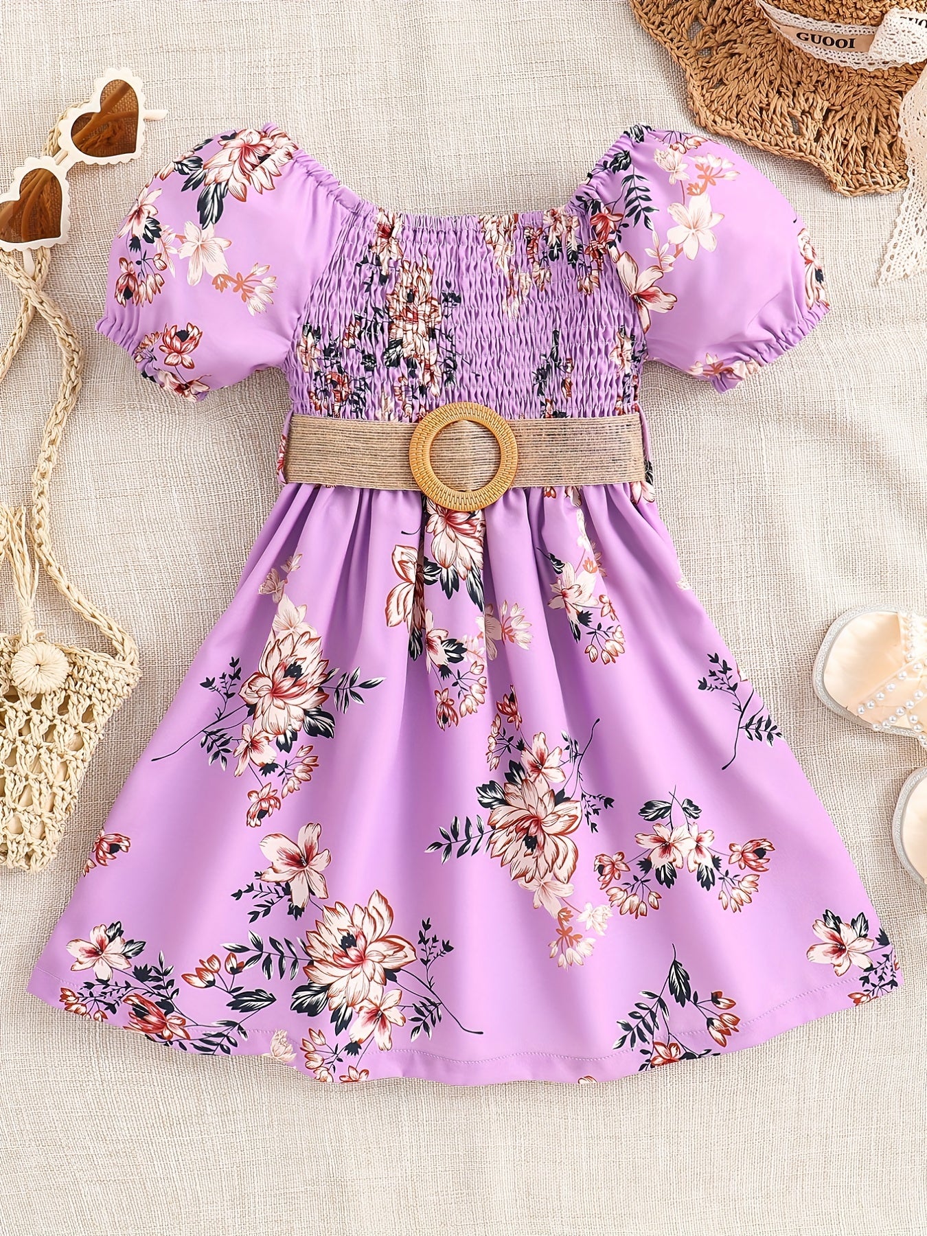 Girls Floral Princess Dress