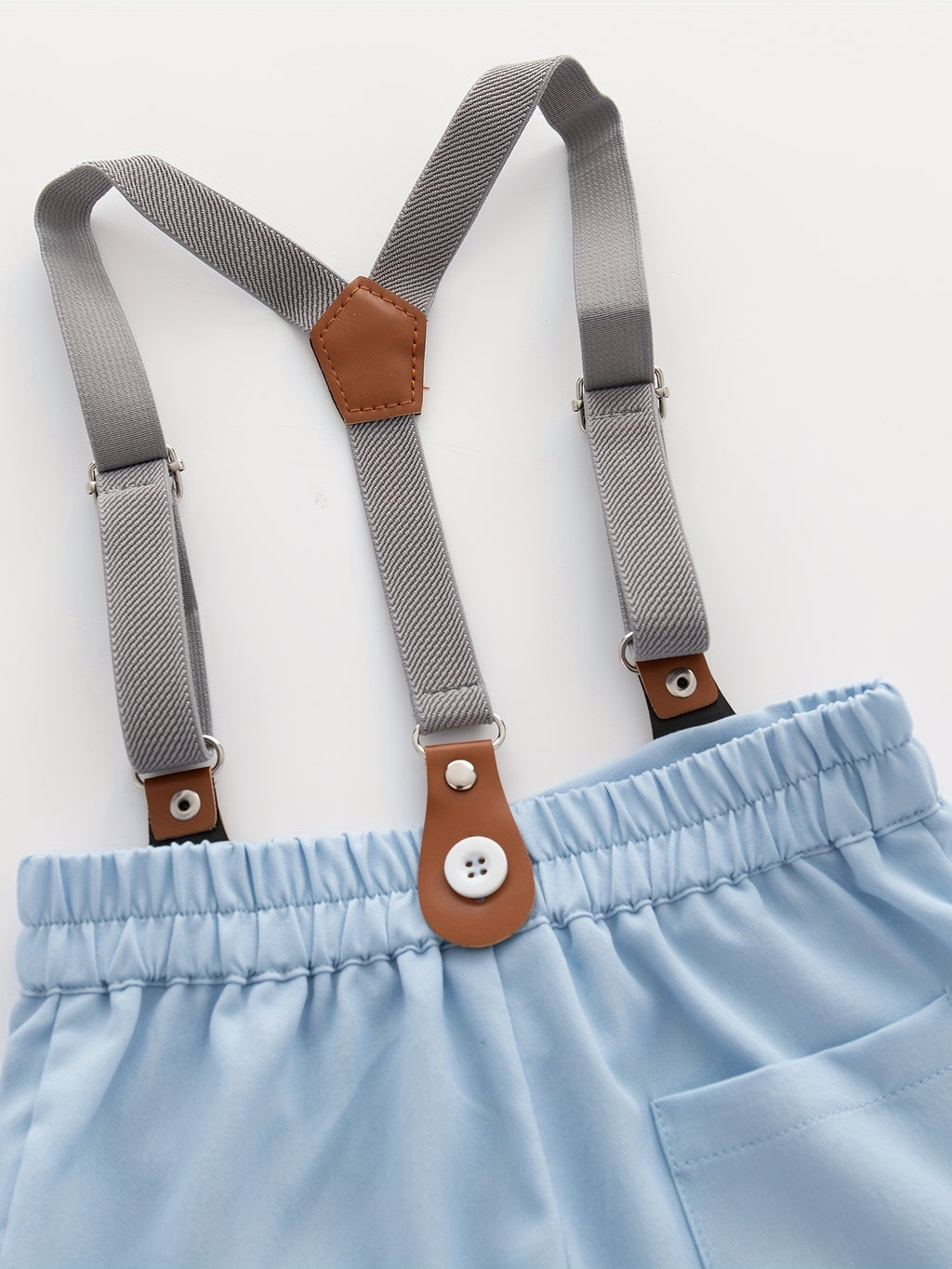 Baby Boy 2-Piece Suspender Outfit – Little Gentleman Summer Set