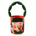Art Print Bucket Bag – Padded Shoulder Strap Handbag with Classic Painting Design