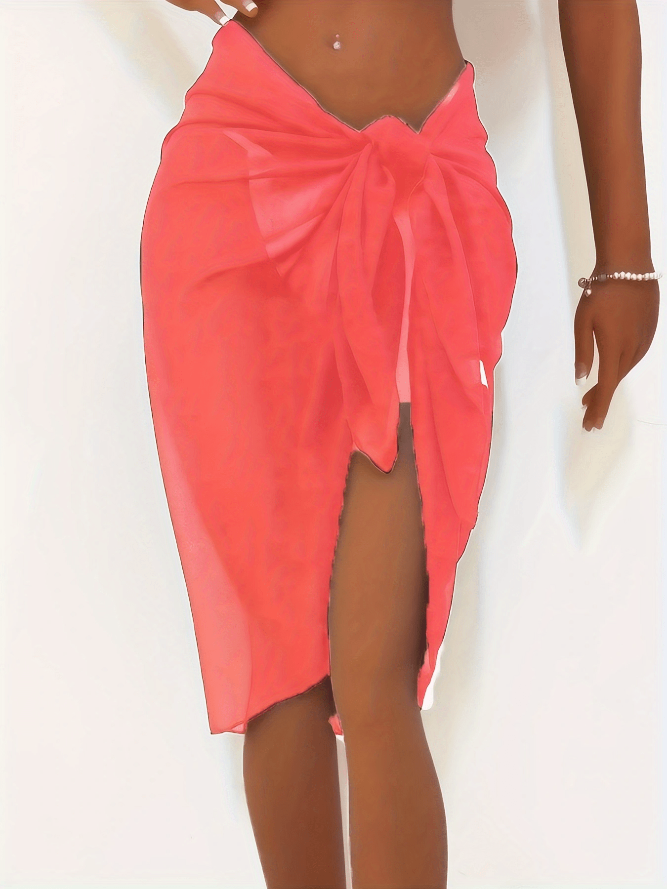 Women's Mesh Sarong Beach Wrap | Lightweight Swimsuit Cover-Up