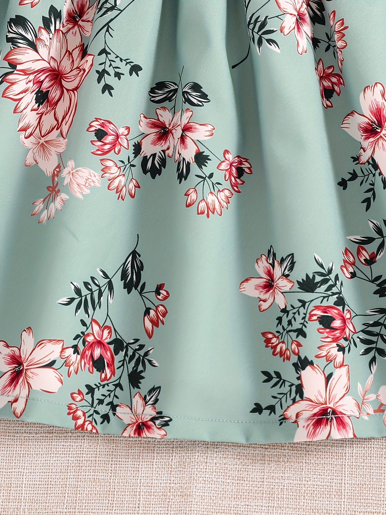 Girls Floral Princess Dress